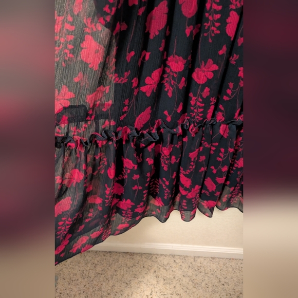 Tommy Hilfiger Black and Red Long Sleeve Dress - Picture 5 of 7